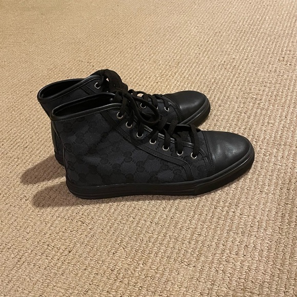 Gucci black monogram sneakers - Picture 4 of 5